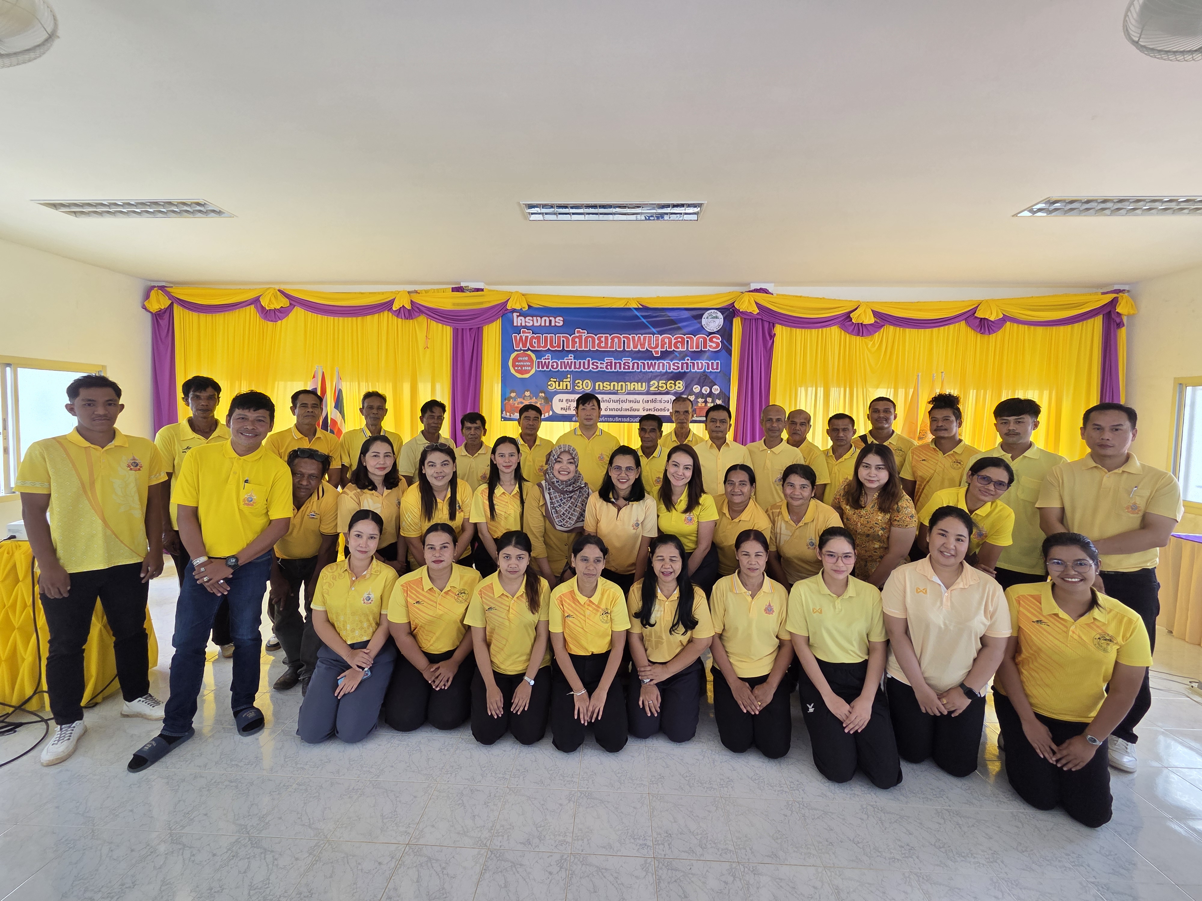 โครงการพัฒนาศักยภาพบุคลากรเพื่อเพิ่มประสิทธิภาพการทำงาน ประจำปีงบประมาณ 2568