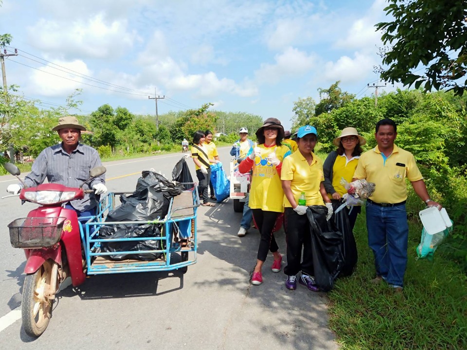 โครงการส่งเสริมการอนุรักษ์ทรัพยากรธรรมชาติและสิ่งแวดล้อม กิจกรรมรณรงค์การรักษาความสะอาดที่สาธารณประโยชน์  ณ สองข้างทางช่วงสะพานคลองแร่ - หน้าที่ทำการองค์การบริหารส่วนตำบลลิพัง